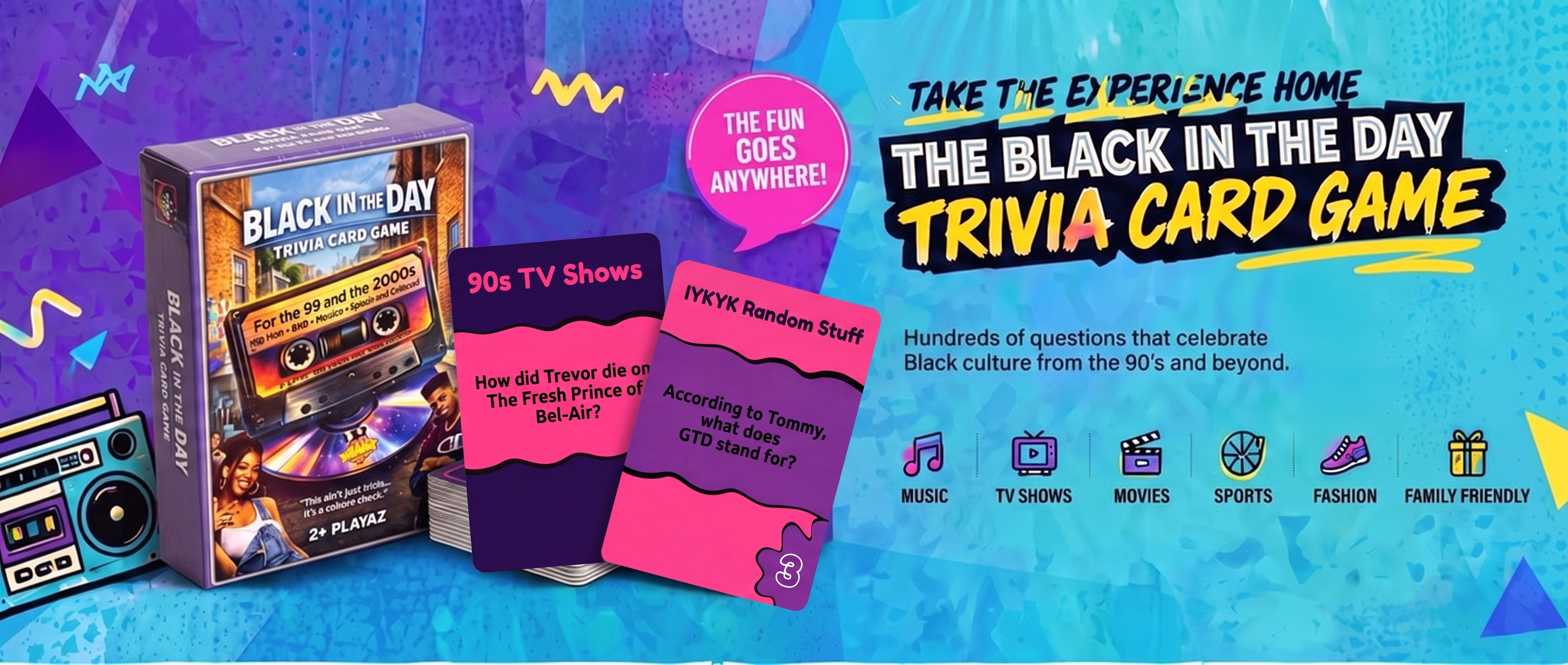 Take the experience home: The Black In The Day Trivia Card Game